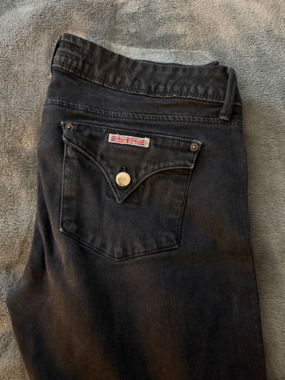 Hudson Jeans Men's Black Slim Back-Flap Pocket Jeans